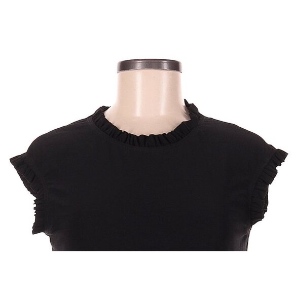 NWT Womens Size Medium Nick and Nash Black Ruffle Accent A-Line Mini Dress NEW - Picture 3 of 3